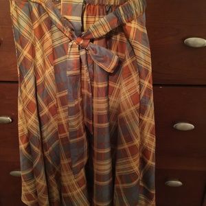 plaid skirt